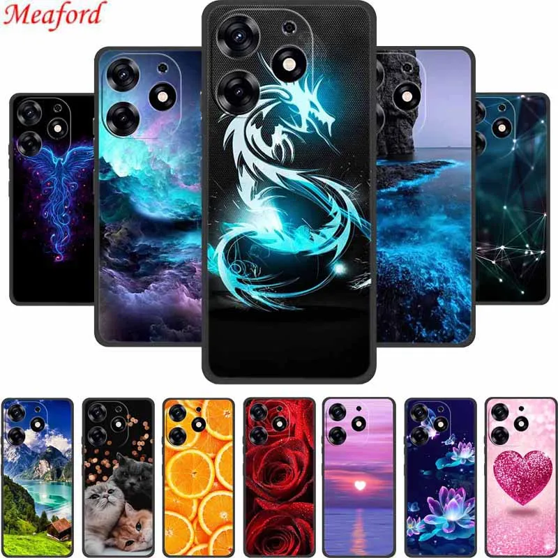 Phone Case For Blackview Shark 9 Case Black Silicone Soft Coque Funda For Blackview Shark 9 Back Cover Case Shark9 6.67" Shell