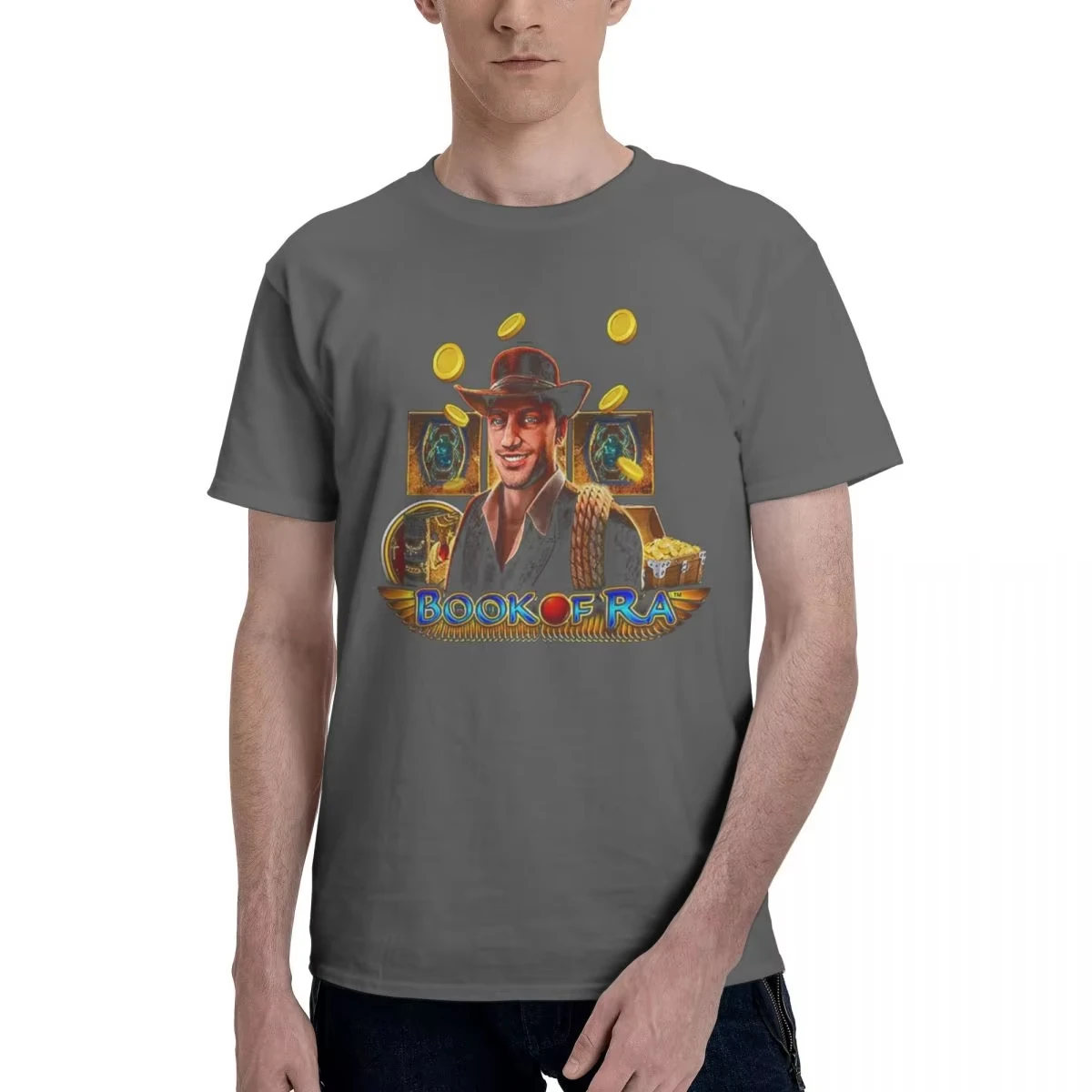 Book Of Ra Graphic Printed T Shirt Summer Men Women Vintage Cotton Casual O- Neck T Shirt Short Sleeve Large Size T Shirt