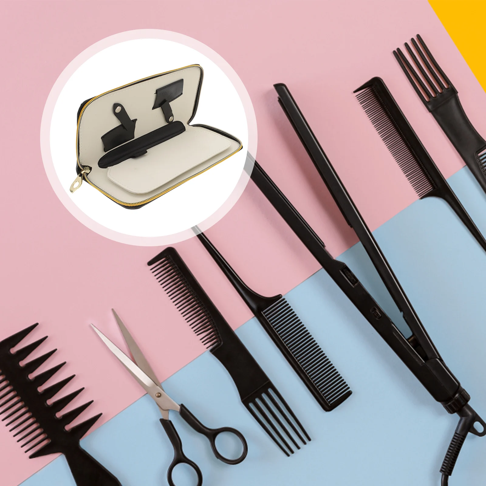 

Hairdressing Scissor Bags Barber Shear Pouch Scissor Storage Organizer With Comb Holder Wear-Resistant Flexible Durable For