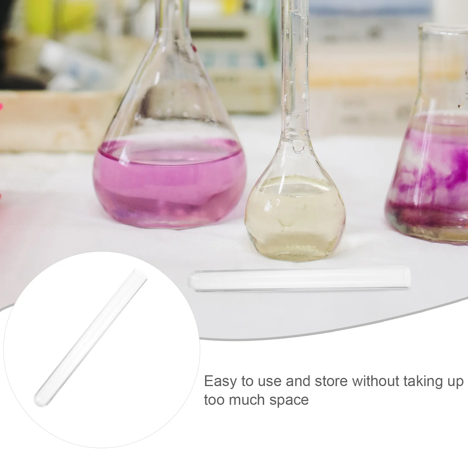

20pcs 16x150mm Plastic Sampling Tubes Clear Vials Empty Experiment Test Containers Scientific Use
