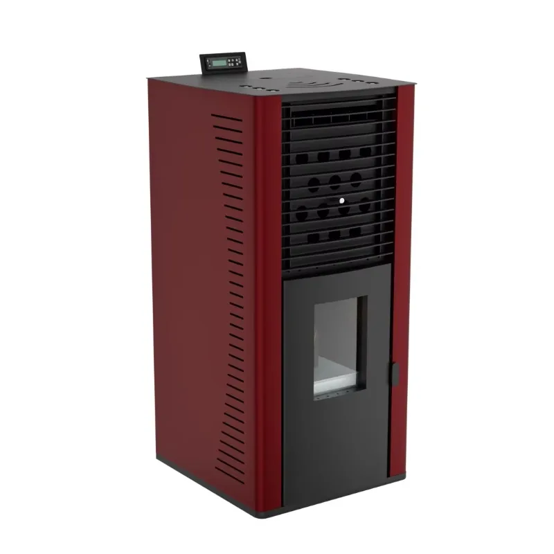 PD-200 15 KW WiFi Controlled Indoor Stainless Steel Pellet Stove Heater Modern Freestanding Fireplace For Kitchen Outdoor Living
