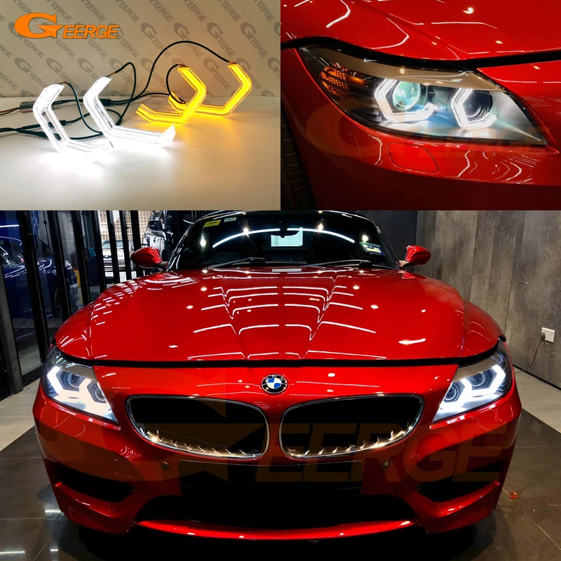 

For BMW Z4 E89 2009 2010 2011 2012 - 2014 2015 2016 Excellent Ultra Bright Concept M4 Iconic Style LED Angel Eyes Kit Halo Rings