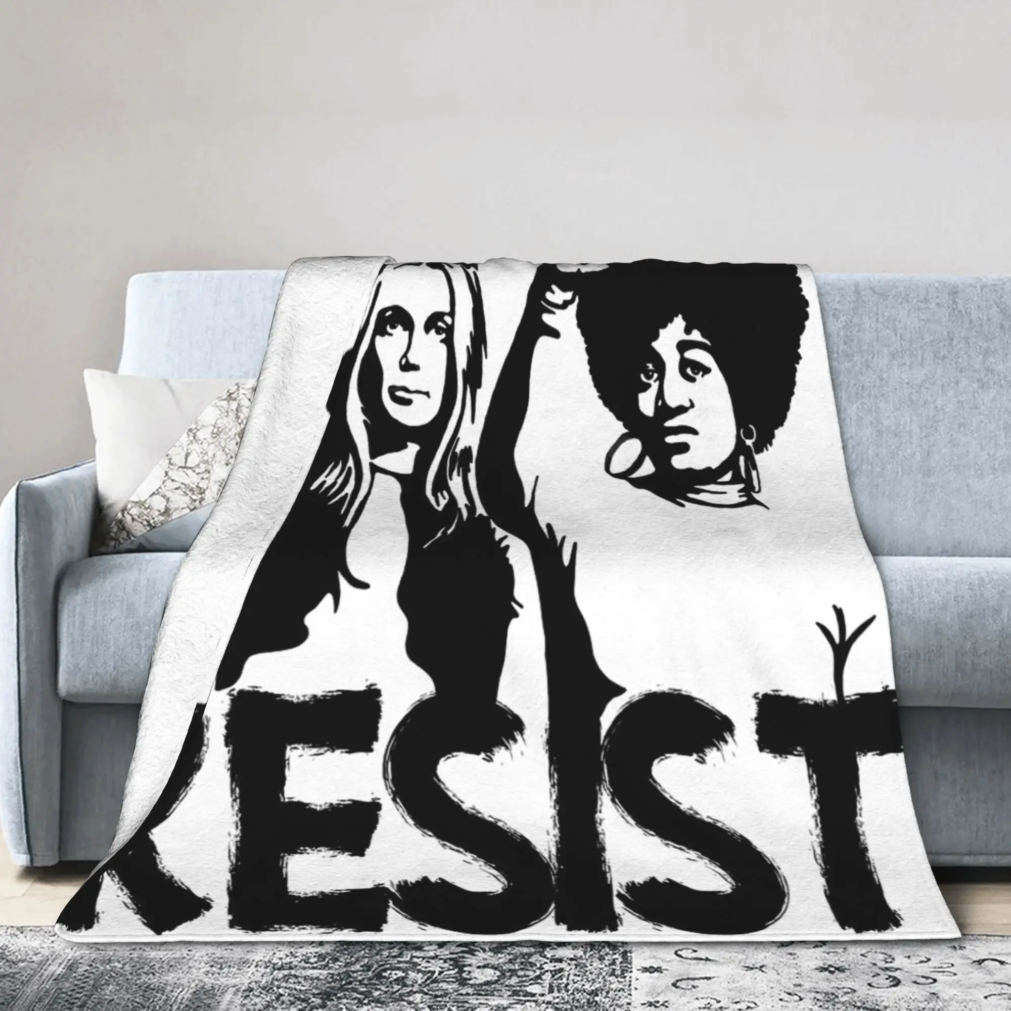 New Arrival RIP Gloria Steinem  Blanket Lightweight Thin Fleece  Comfortable Throw Blanket Machine Washable