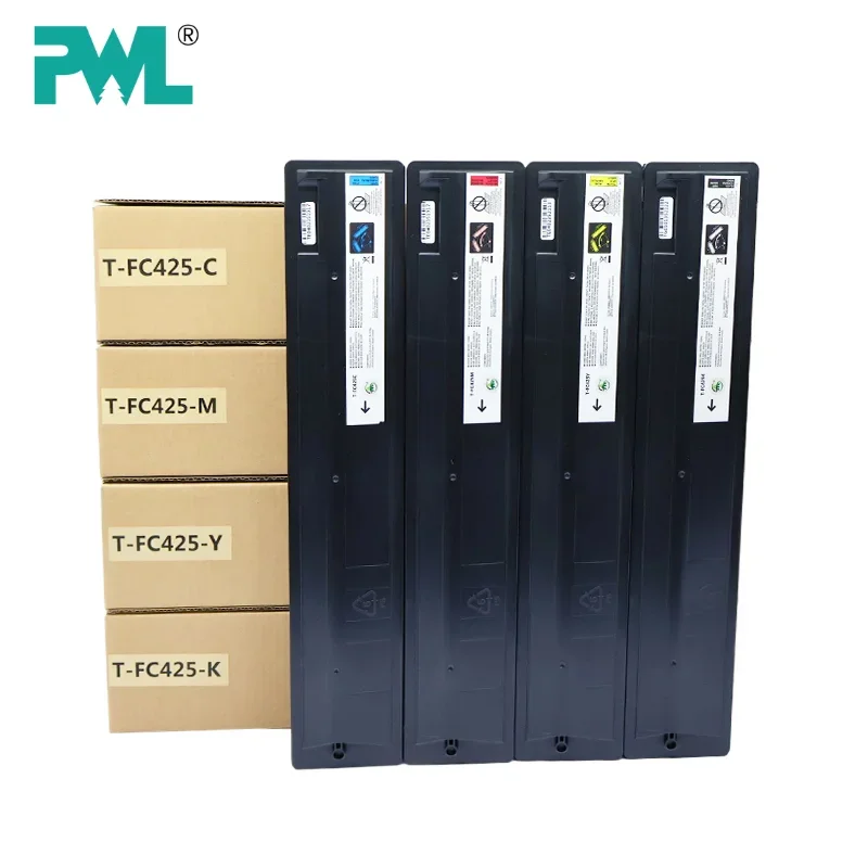 

1PC T-FC425 Compatible CMYK Toner Cartridge for Toshiba e-Studio 2020AC 2520AC 2525AC 3025AC 3525AC 4525AC