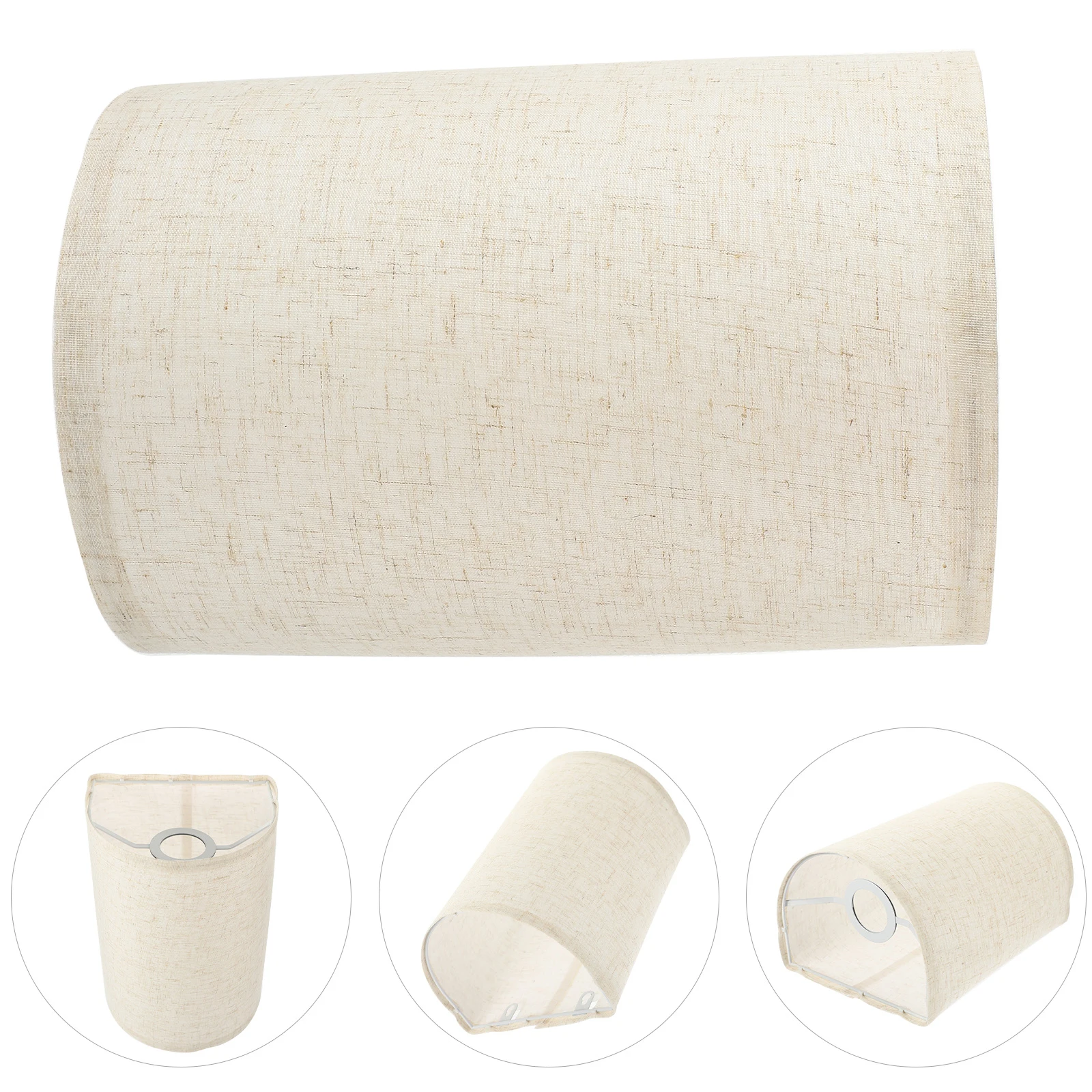 

1pc Linen Lampshade Table Light Bedside Shades Covers Replacement Desk Floor Lamp Cover Small Shades Lighting