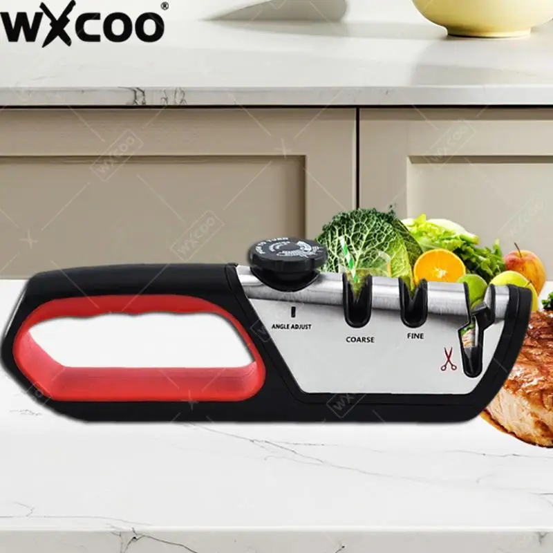 Professional Quick Knife Sharpening Tool Multifunctional Repair Restore Polish Knife Sharpener 3 Segment Knife Scissor Sharpener