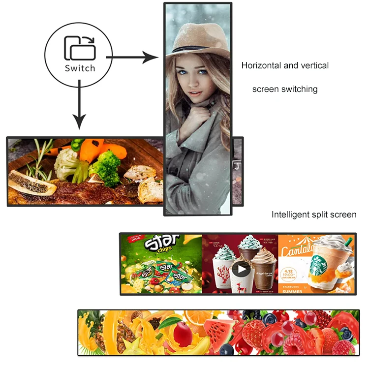 شاشة عرض LED داخلية ذكية P2 لإعلان بطاقة الأسعار لمحلات السوبر ماركت ومتاجر العلامات التجارية الفاخرة