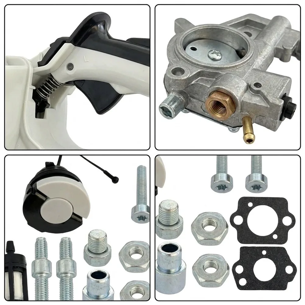 Rear Handle Fuel Tank Kit for MS462 MS462C For Chainsaw 1142 350 0803 Includes Throttle Lever Mounting Bolts Gaskets Fuel Hose