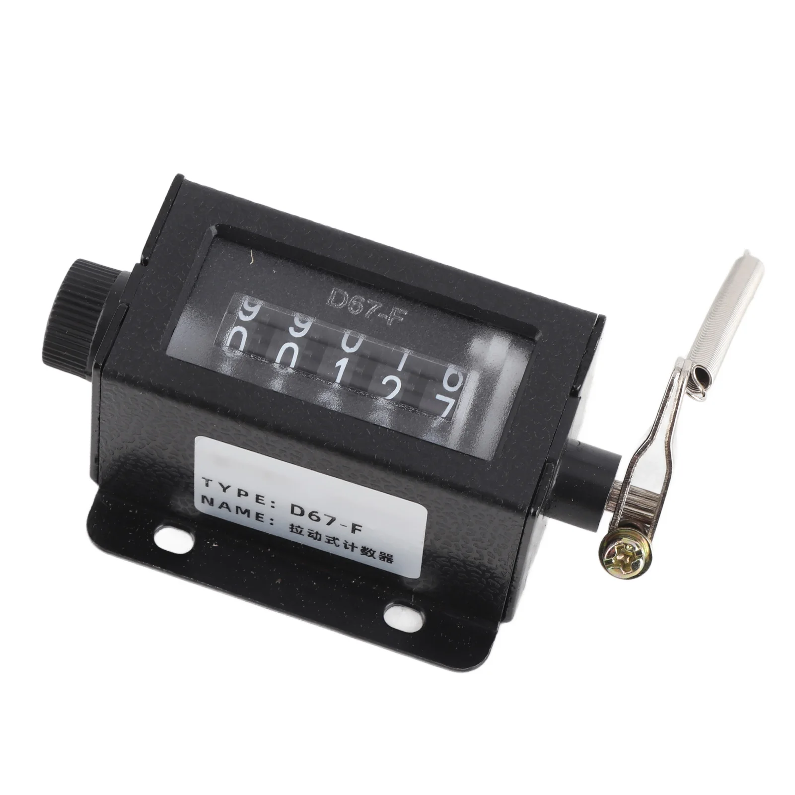 5 Digit Mechanical Counter D67F 5 Digit Mechanical Resettable Manual Hand Pull Stroke Tally Counter Mechanical Click Counter