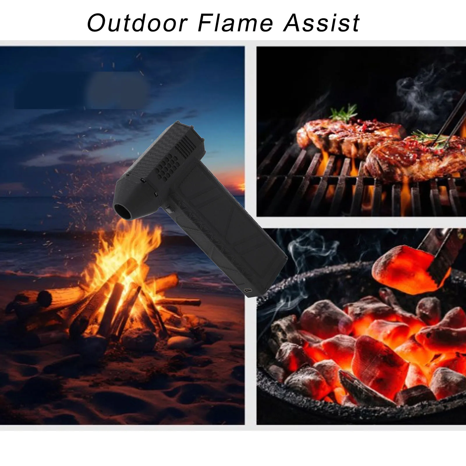 Electric Jet Duster 300000RPM Portable Heat Resistant Type C Fast Charging Speed Adjustable Jet Blower for Keyboard