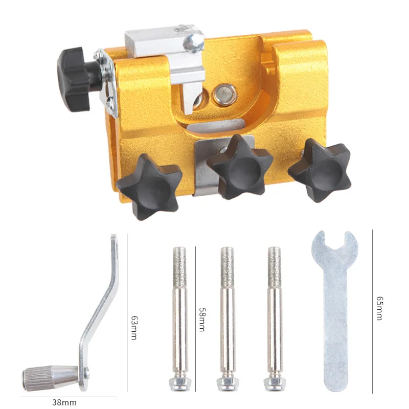 

Portable Household Hand-Cranked Alloy Chain Grinder Manual Chain Clip Grinding Tool Chain Saw Sharpener