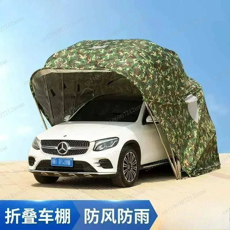 

Sunshade Parking Shed Household Automatic Car Sun Protection Mobile Garage Retractable Clothes Folding Carport Outdoor