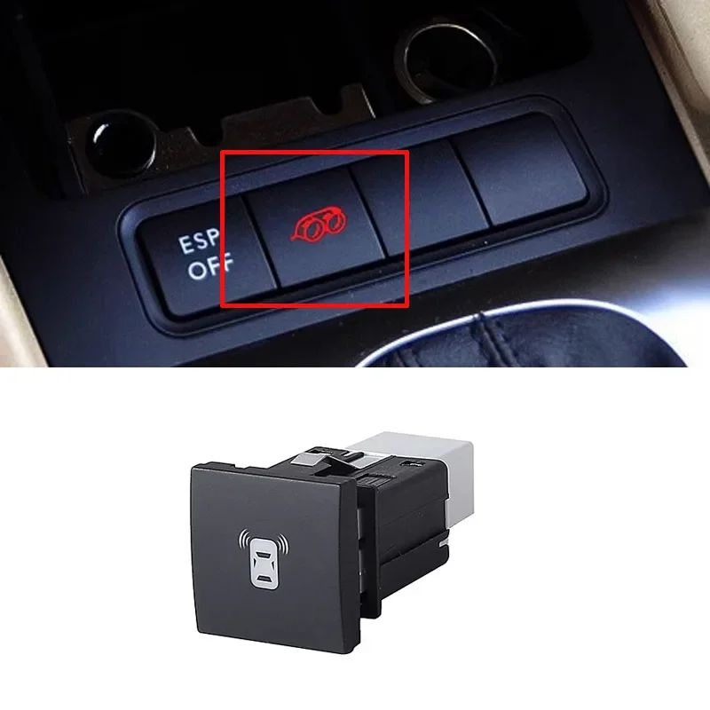 1PC LED DRL Fog Light Recorder Radar Music Spotlight Headlight Power Supply Switch Button For Volkswagen Touran 2011 2012-2015