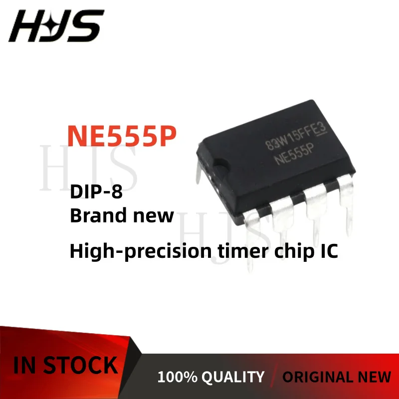 10-20-50-100PCS NE555P NE555 NE555N DIP-8 High-precision timer chip IC NEW In Stock