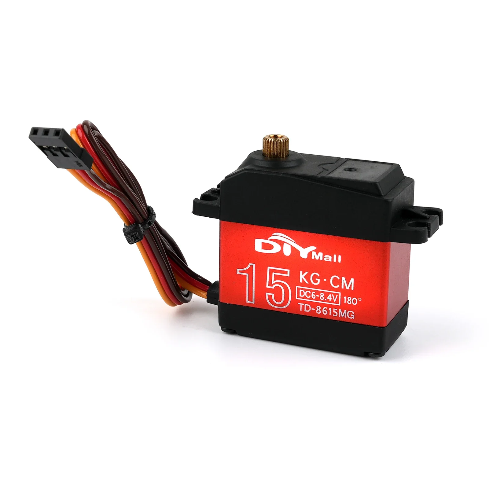 15kg.cm Standard Digital Servo 6-8.4V Metal Gear High Speed&Torque 180/270/360° Servos Motor for 1/8 1/10 1/12 Scale RC Baja Car