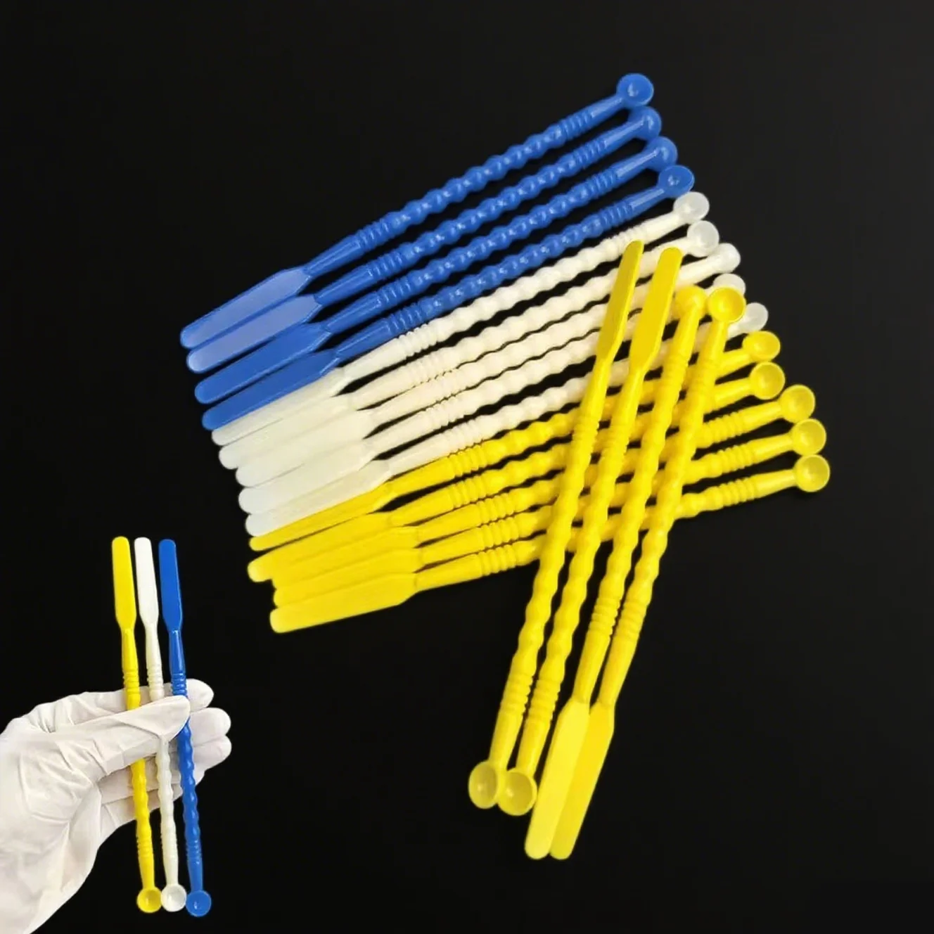

15pcs/Set Dental Mixing Rod Stirring Spoon Shaped Condensing Adjustable Knife for Porcelain Powder Dentistry Lab Materials Tool