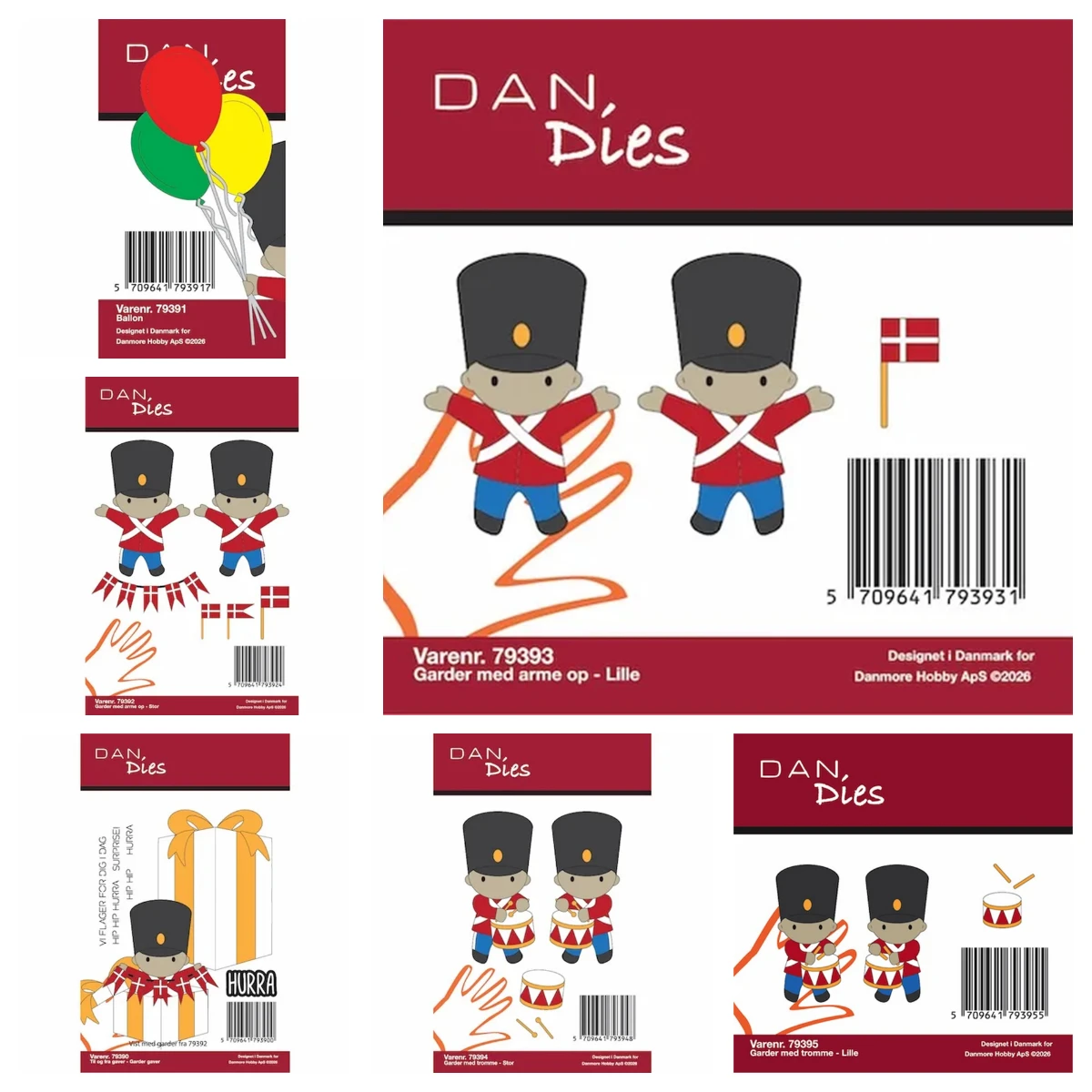 August 2026 New Dan‑dies Cutting Dies & Clear Stamps Danish Soldier Figures Number Birthday Scrapbooking Card Making Supplies