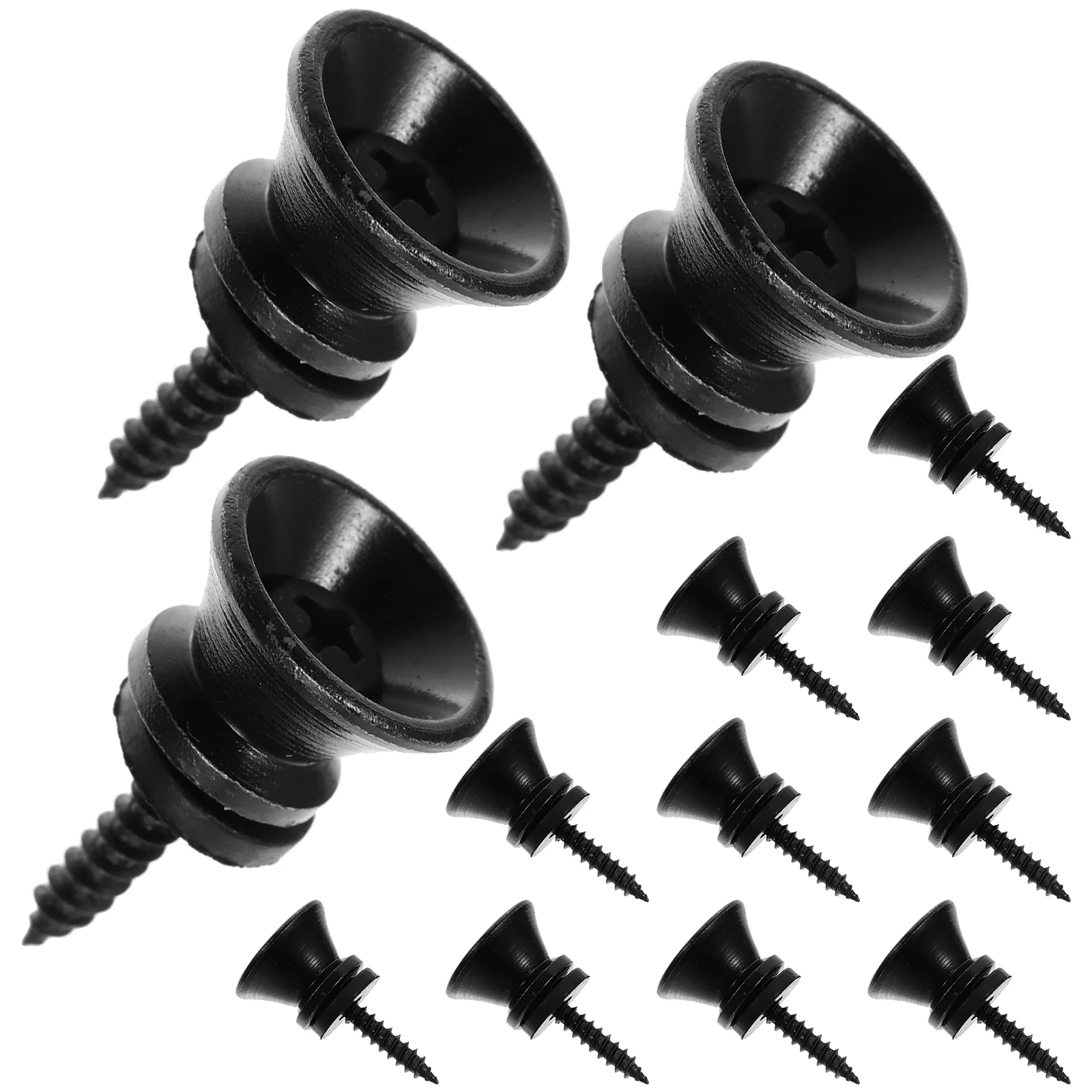 

20 Sets Guitar Strap Buttons Replacement Bass Accessories Durable Non Rust Easy Install Metal Parts Supplies Electric Alloy