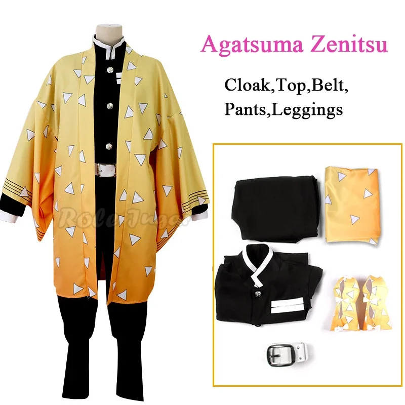 Adult Kids Kimono Suits Kamado Nezuko / Kamado Tanjirou Cosplay Costume Women Men Halloween Clothes