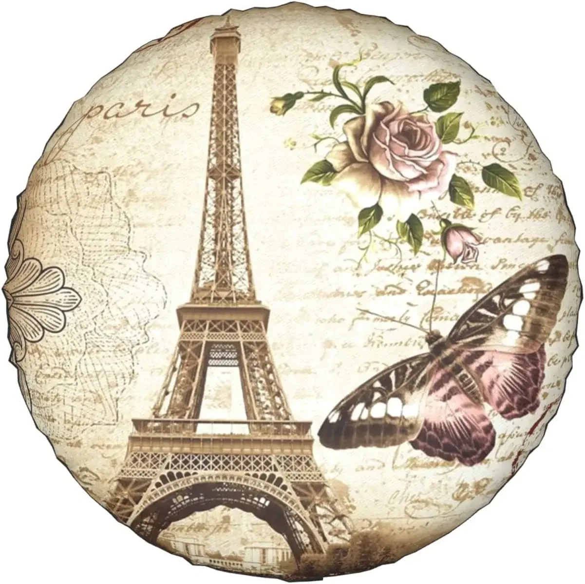 Paris Eiffel Tower Printed Spare Tire Cover Waterproof Tire Wheel Protector for Car Truck SUV Camper Trailer Rv 14