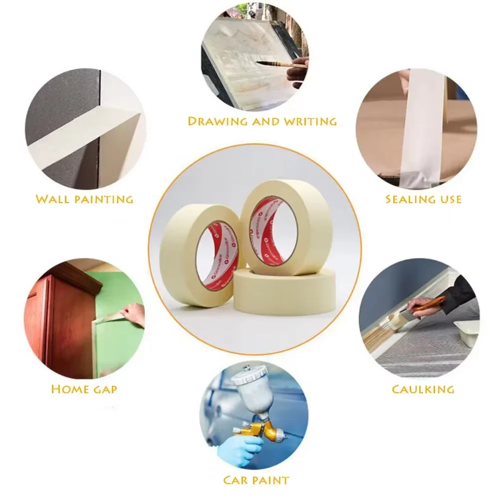 1Pcs 12M White Masking Tape Writable Self Adhesive Waterproof Sealing for Art Painting Car DIY School Supplies image 6