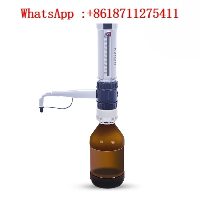 Bottle-neck dispenser, laboratory manual adjustable quantitative dosing device, 0.5-50ml digital titrator