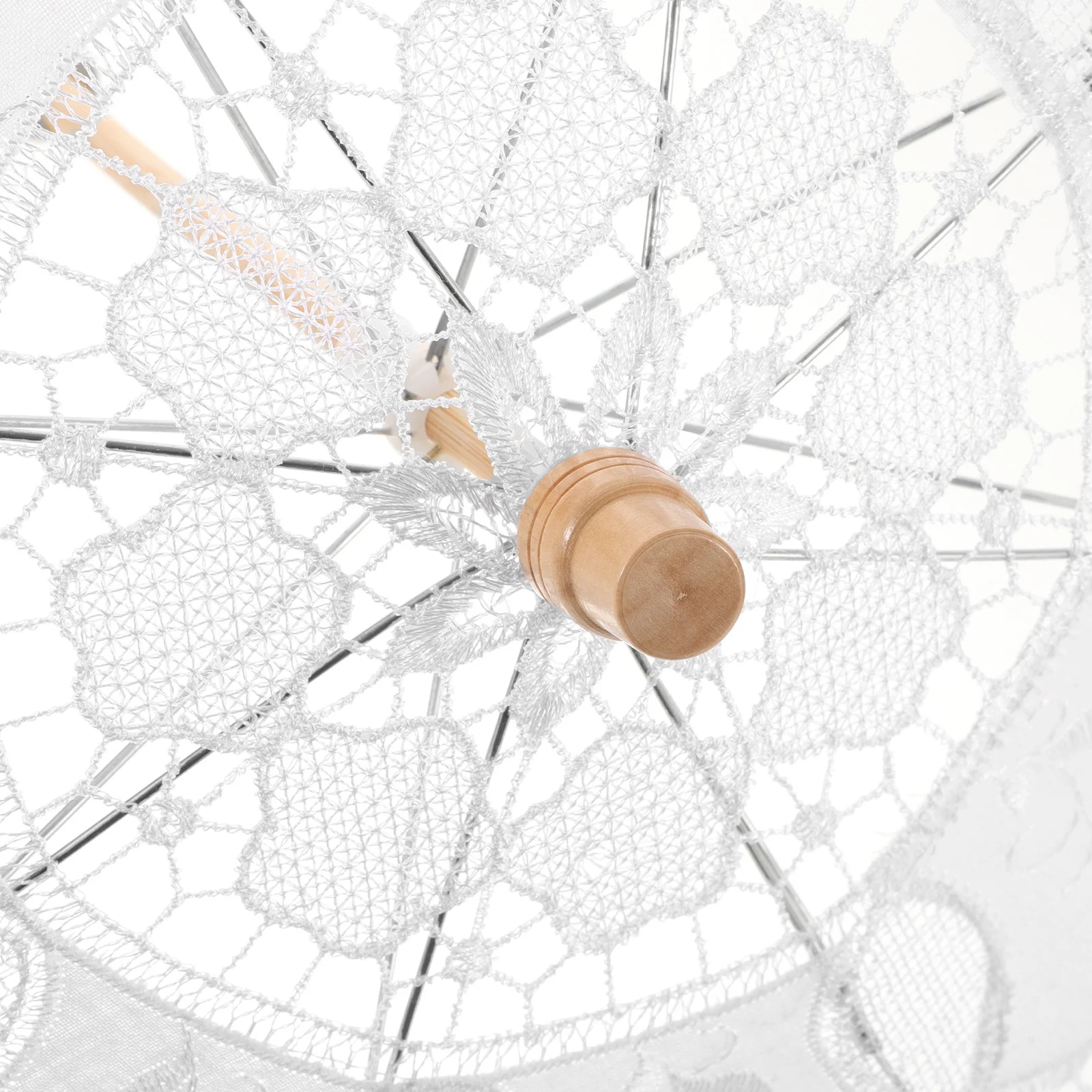 مظلة الدانتيل الزفاف نسيج القطن الزفاف التصوير الدعامة أنيقة المظلة التطريز ديكور الزفاف التبعي #3