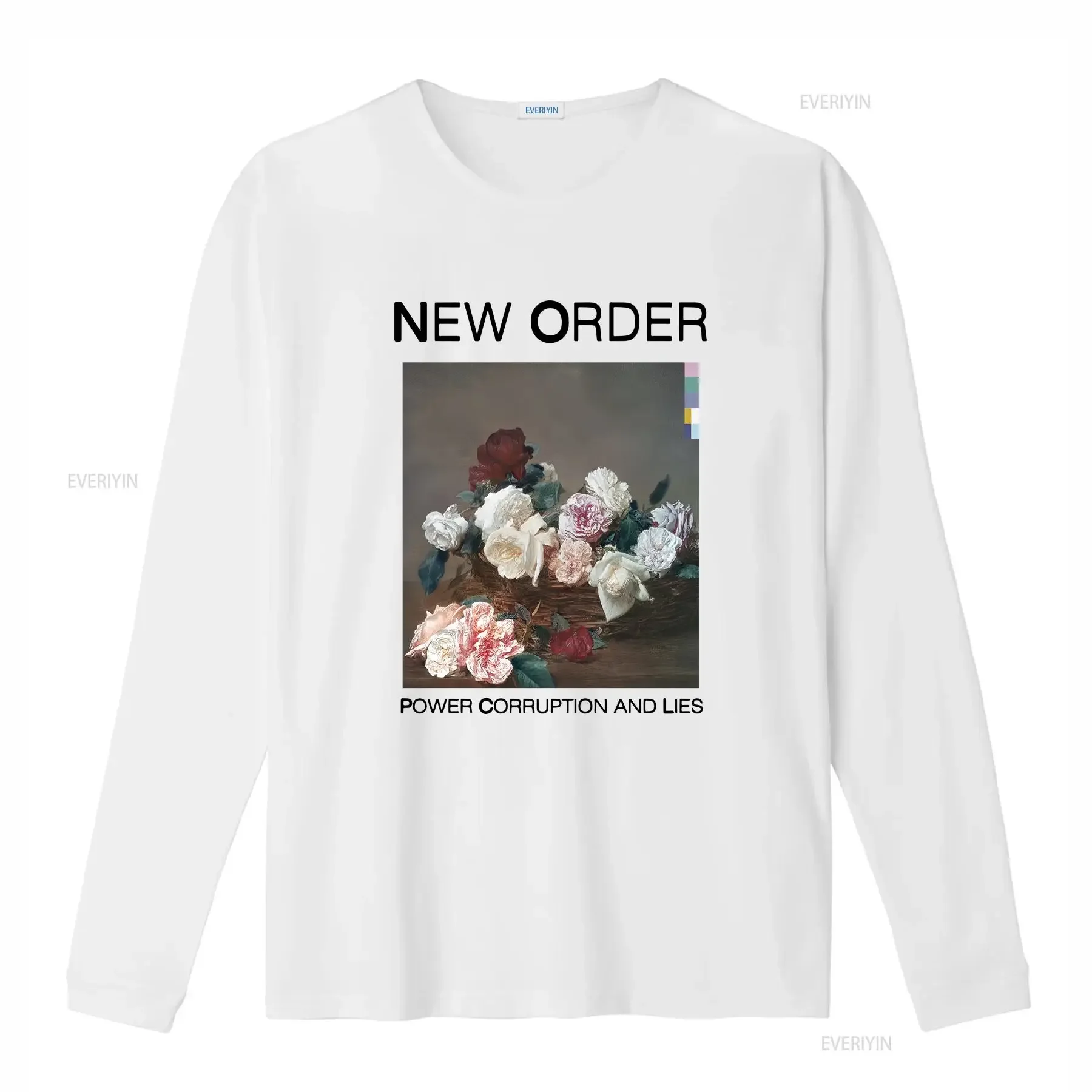 New Order Band Power Corruption And Lies Uninex T Shirt vintage Washed fashion Casual Comfortable homme designer clothes Unisex