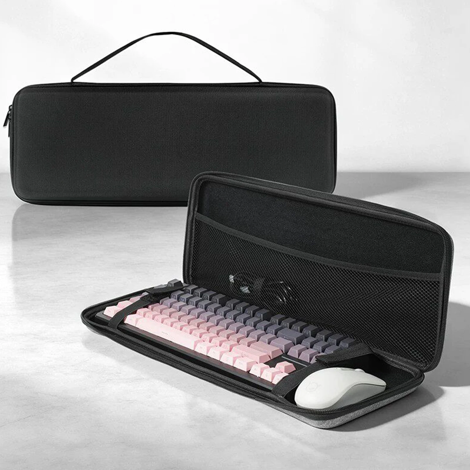 EVA Protective Case for Keyboard Mouse Organizer Bag EVA Hard Shell Waterproof Case Travel Storage Bag For Keyboards Accessory