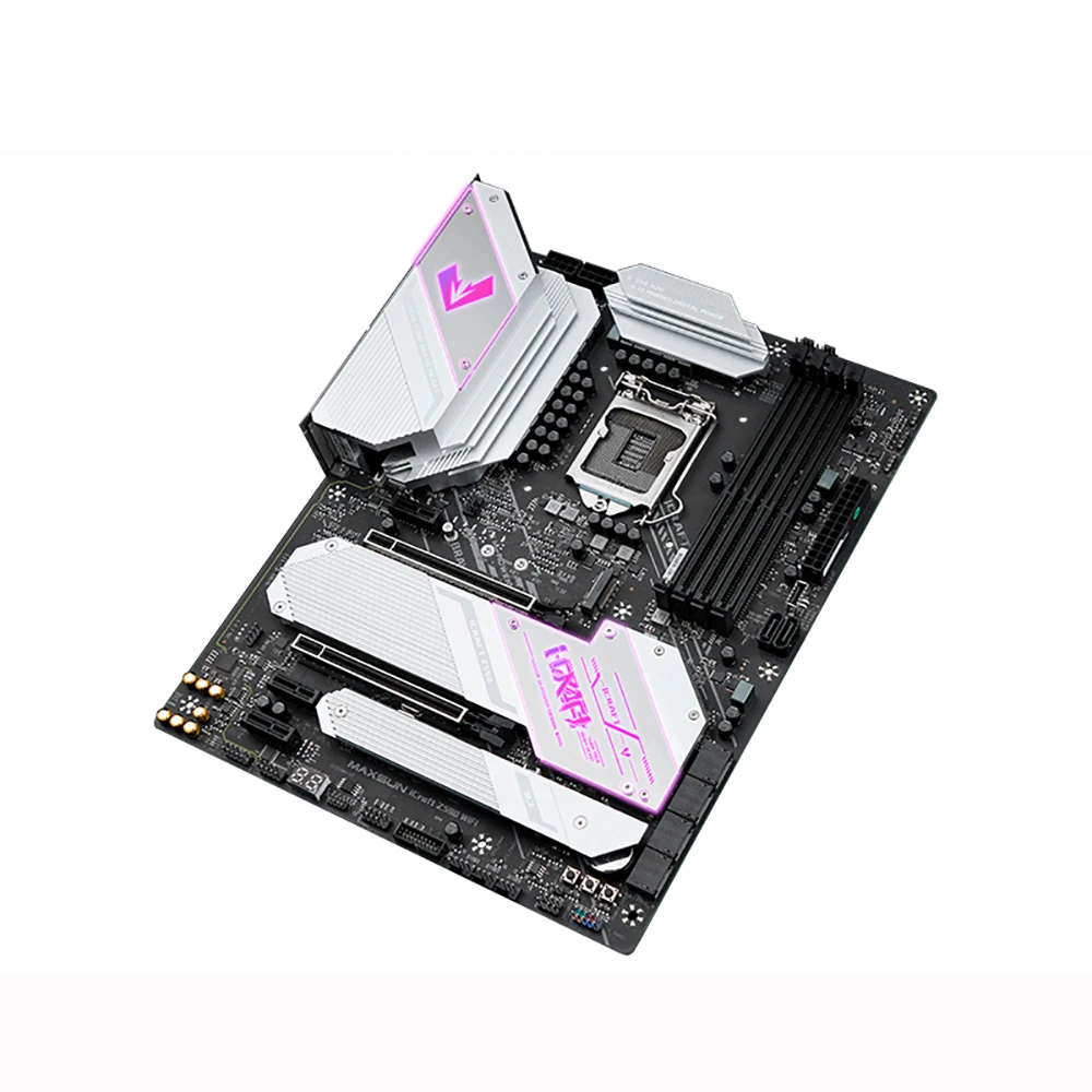 الأصلي MAXSUN MS-iCraft Z590 WIFI كمبيوتر مكتبي دعم 10/11th الجيل الأساسية LGA1200 ATX اللوحة الأم