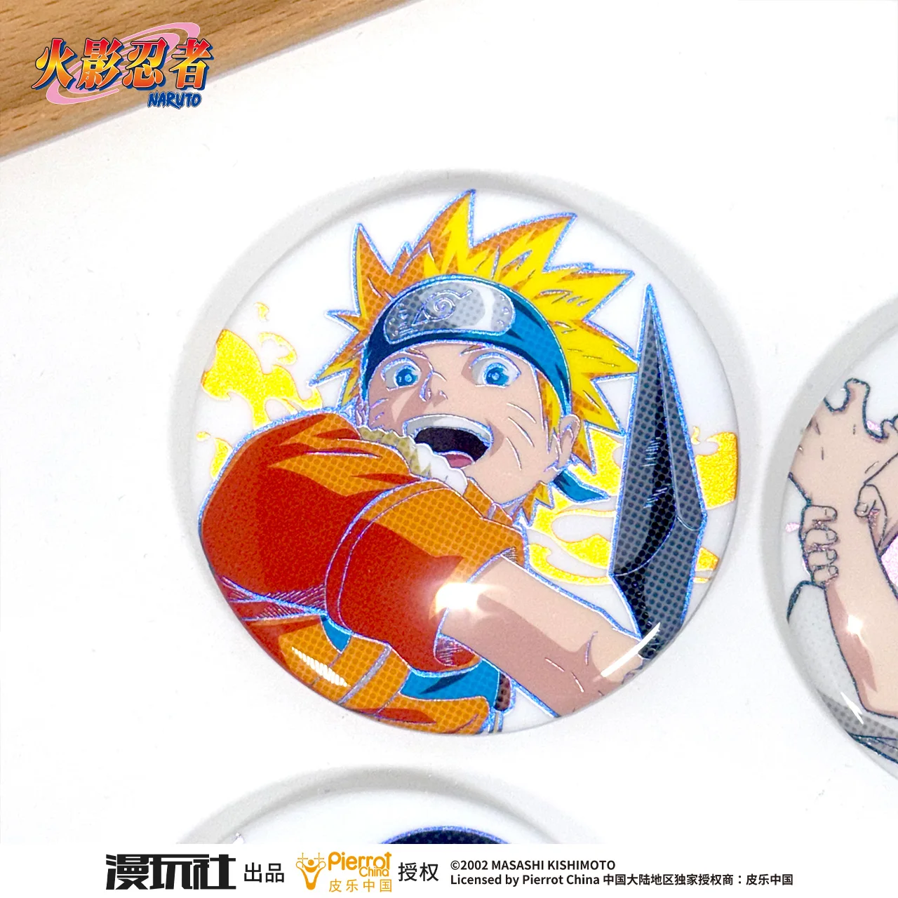Naruto Uchiha Sasuke Sakura Gaara Hyuga Neji Nara Temari Minato China Official Authorization Polka Dot Series Badge 10pcs/Set
