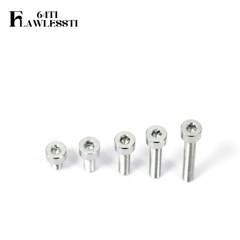 FLAWLESSTI M4×6-25 Gr5 Titanium Bolt ABS Sensor Disc Bolts For Vespa Sprint 150 Primavera 150