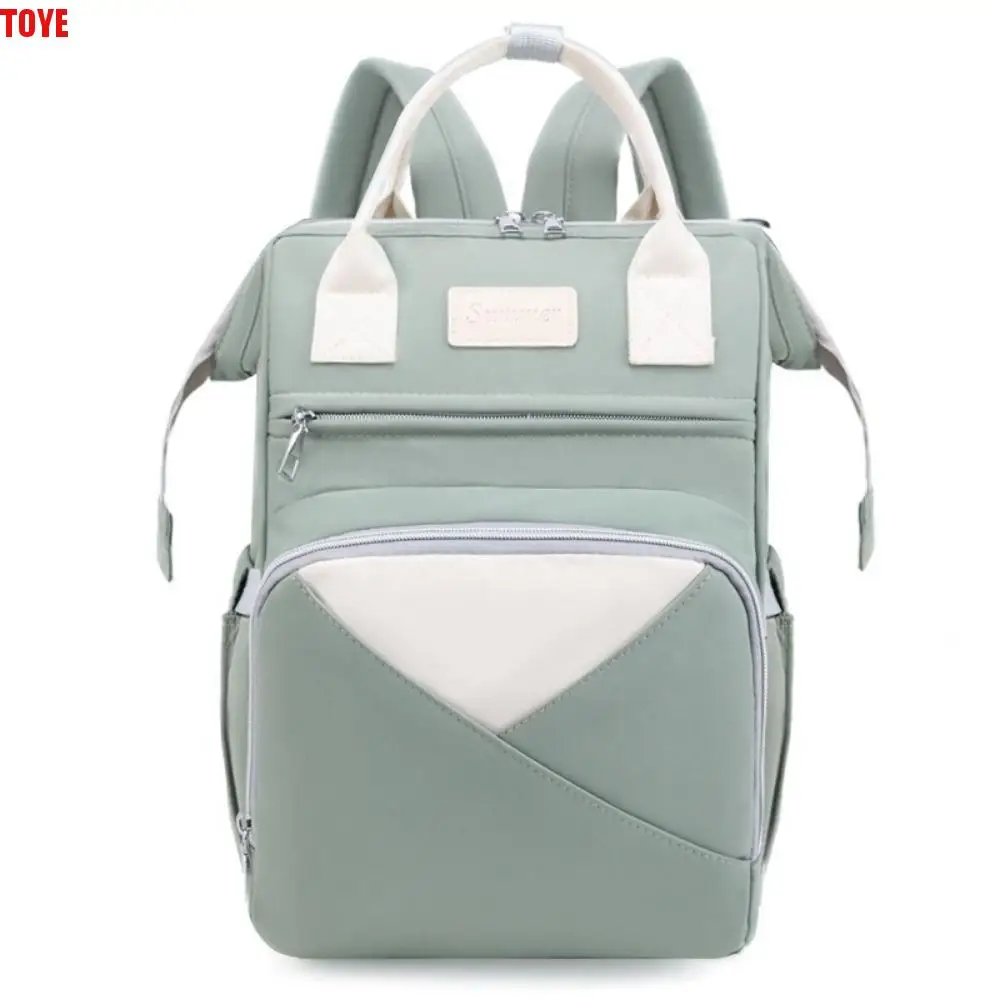 

Nylon Mommy Bag Multifunctional Waterproof Maternity Travel Bag Insulated Pockets Large Capacity Diaper Bag Backpack Baby Care