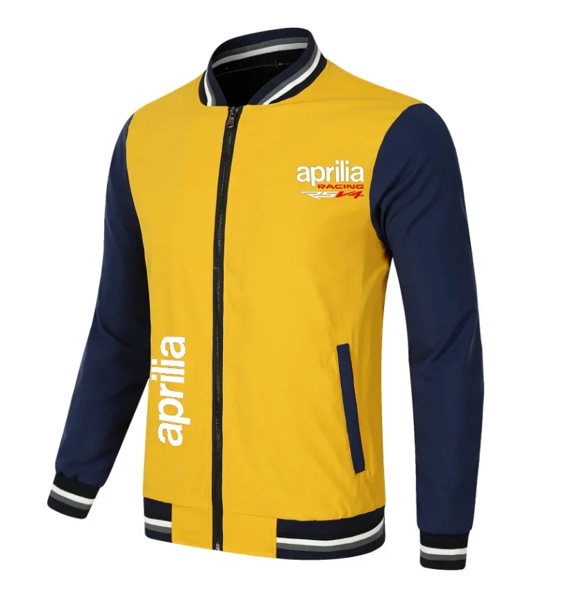 Chaqueta de béisbol de algodón con forro polar, sudadera ajustada con logotipo de coche APRILIA, moda Hip Hop, primavera y otoño, novedad de 2023