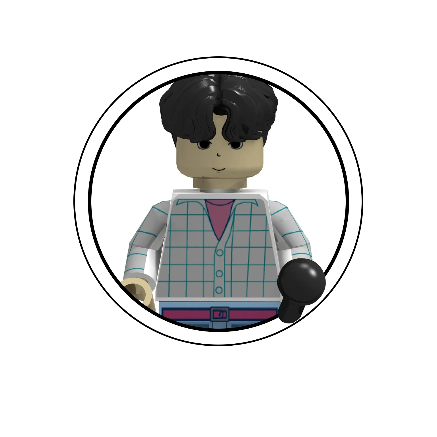 KPOP Demon Hunters muñeca de dibujos animados bloques de construcción Kawaii Mini figura de acción cabeza montaje juguetes juguetes educativos para niños regalo