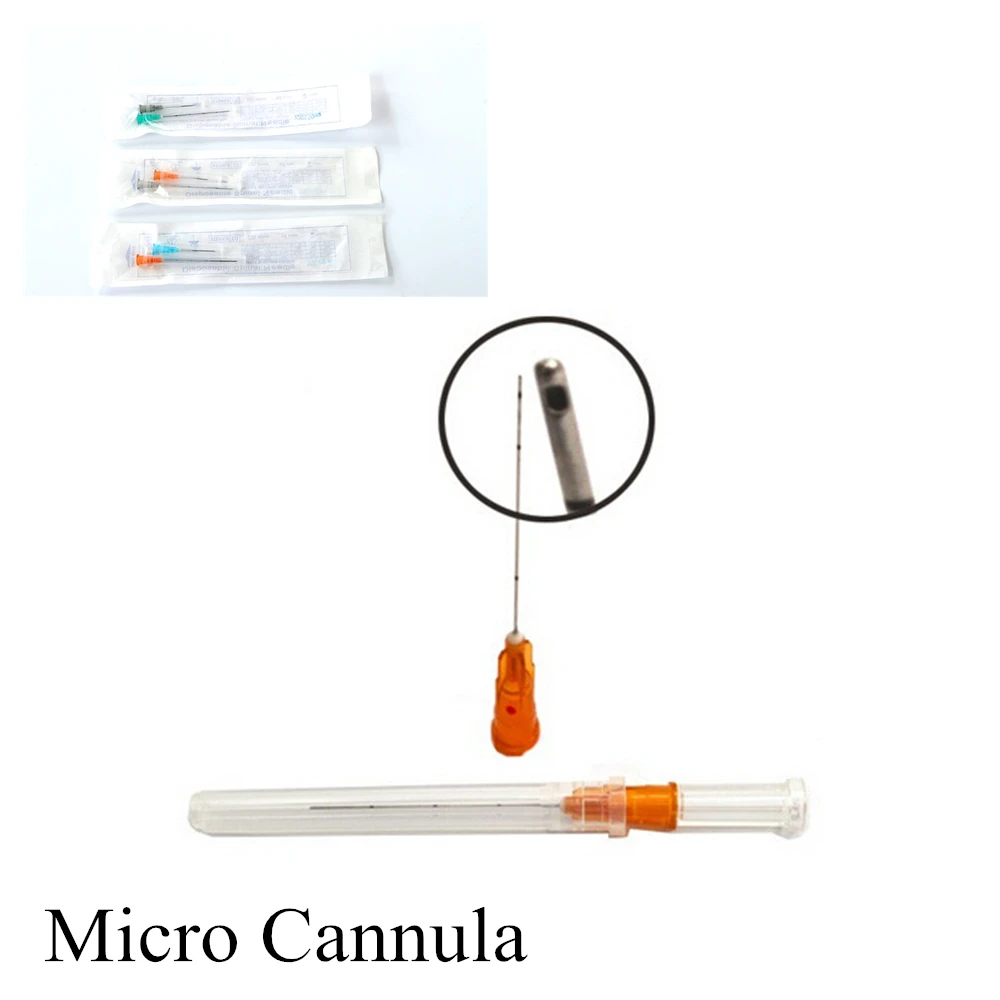 Top Sale Blunt Cannula For Filler Injection 18G 20G 21G 22G 23G 25G 27G 30G Uric Acid Facial Filling Nose Slight Blunt