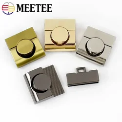 1-5Pcs 33mm Metal Bag Lock Buckles Square Snap Locks Women HandBags Closure Purse Decorative Clasp DIY Sewing Hardware Accessory