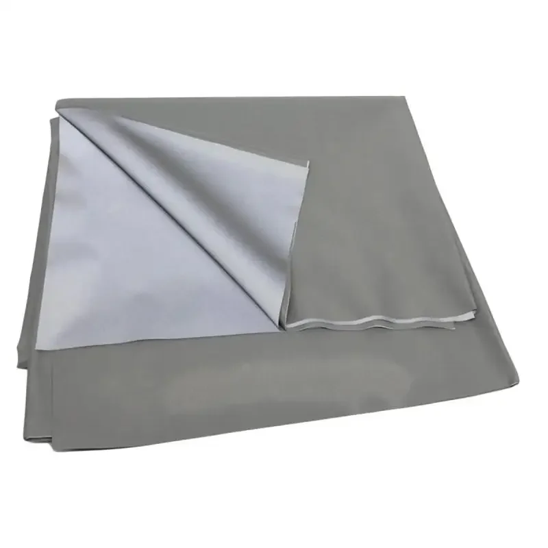 0.3m/0.5m/1m X 1m Luminous Silver Gray/Black/White Fabric Reflective Cloth Night Riding Sewing Material Safety Patch Cloth