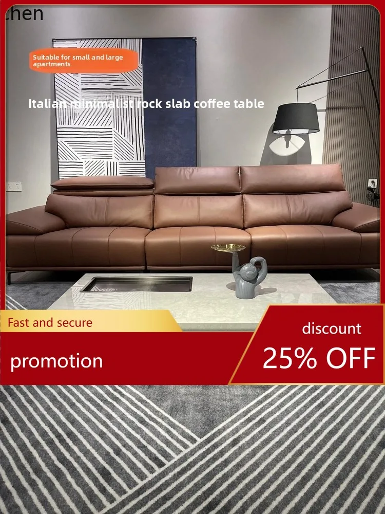 LXC Rectangular Floating Coffee Table Minimalist Tea Table Modern Simple Large and Small Apartment Rock Slab Coffee Table