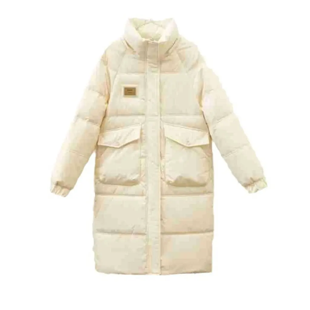

Women's Cotton-Padded Jacket Hooded Korean Style Loose Mid-Length Thickened Warm Casual Outerwear