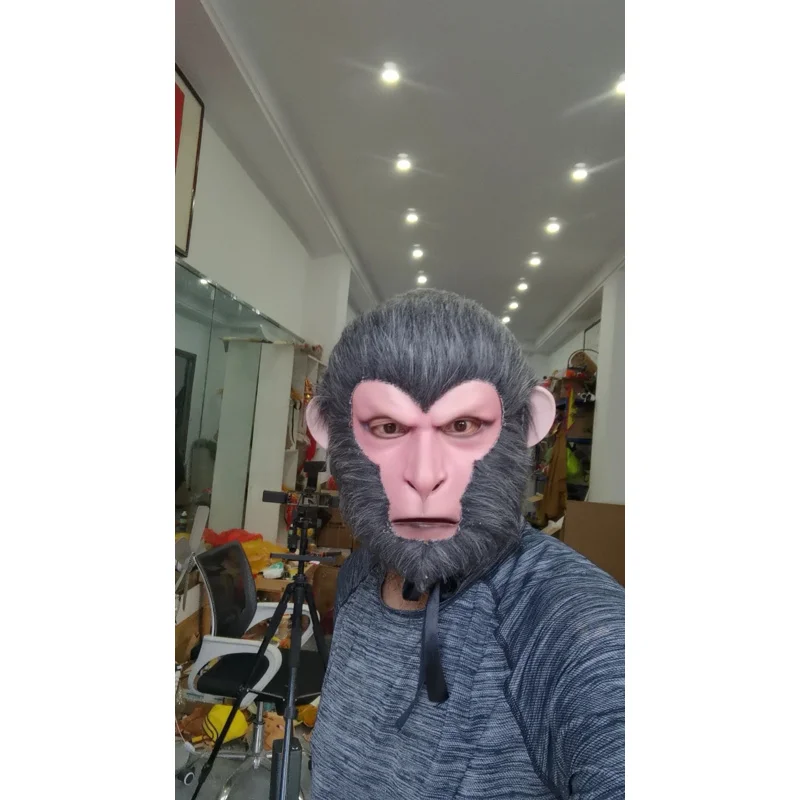 CyBlack Mythology Wukong Mask Headset Heavenly Saint Destiny Man Cosplay Props Comic Exhibition Gift