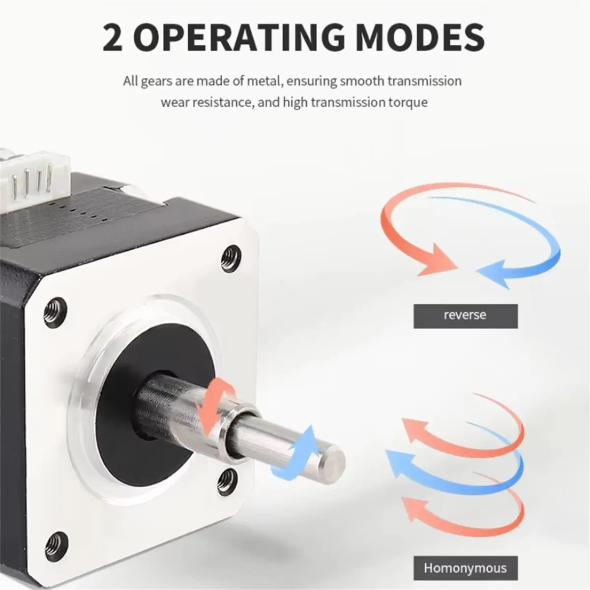 NEMA17 Double Layer Stacked 1.6A 270mN.M Stepper Motor Forward and Reverse Automatic Micro Stepping Motor for CNC