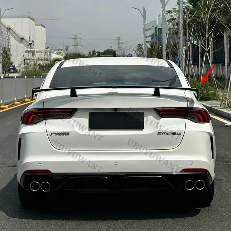 For GAC Empow Dodge Attitud 2021-2023 Rear Trunk Spoiler Wing Top Tail Lip Spoiler Diffuser Auto Parts