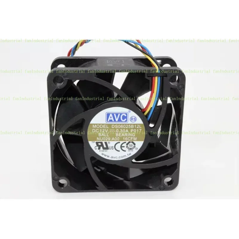 Z AVC DS06025B12L P017 Серверный охлаждающий вентилятор 12 В 0,30 А 60x60x25 мм 4-проводной