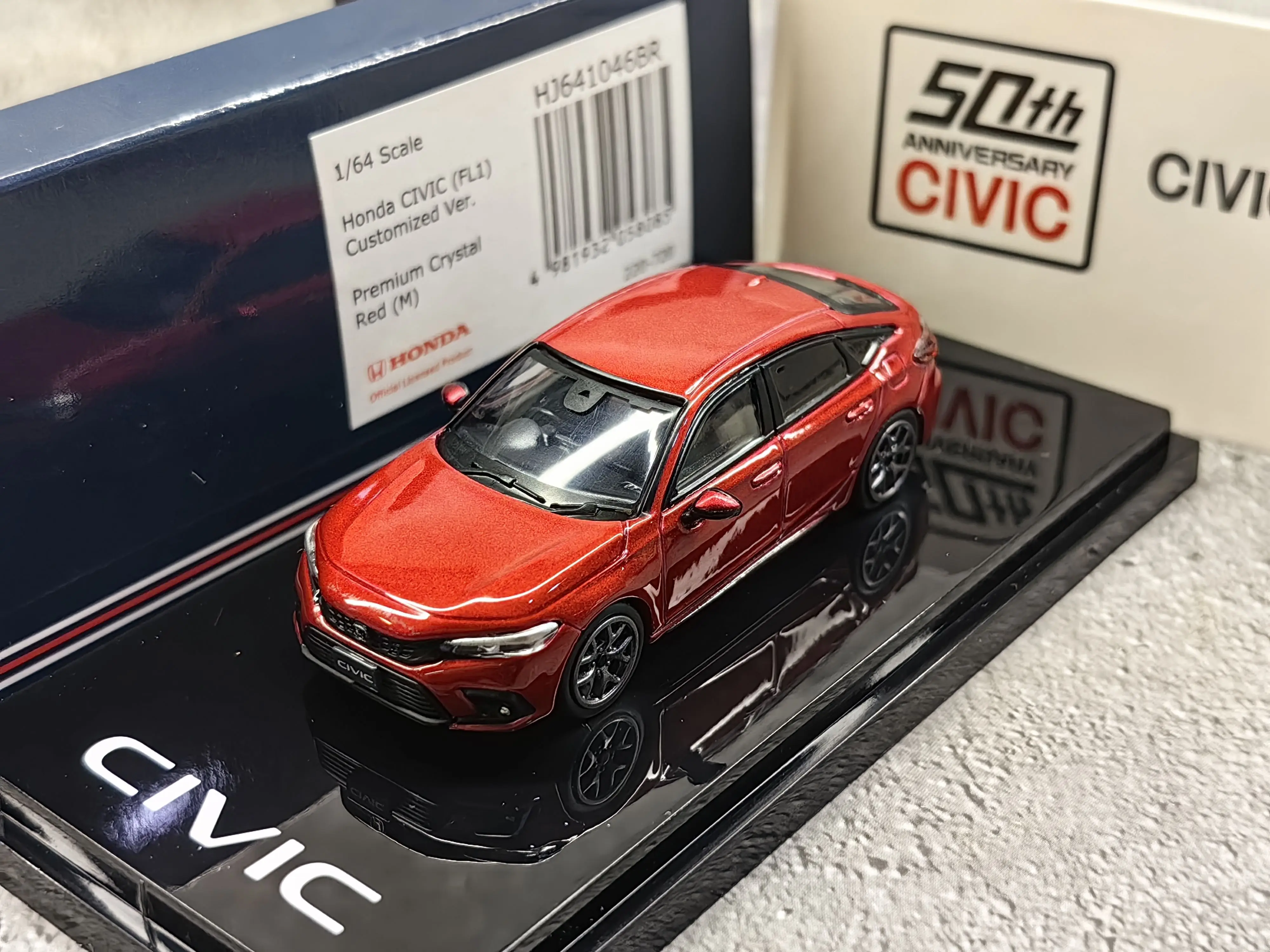 

Diecast Hobby Japan 1/64 Scale Modified Sports Car Honda Civic FL1 Alloy Car Model Collectible Toy Gift Display Ornament
