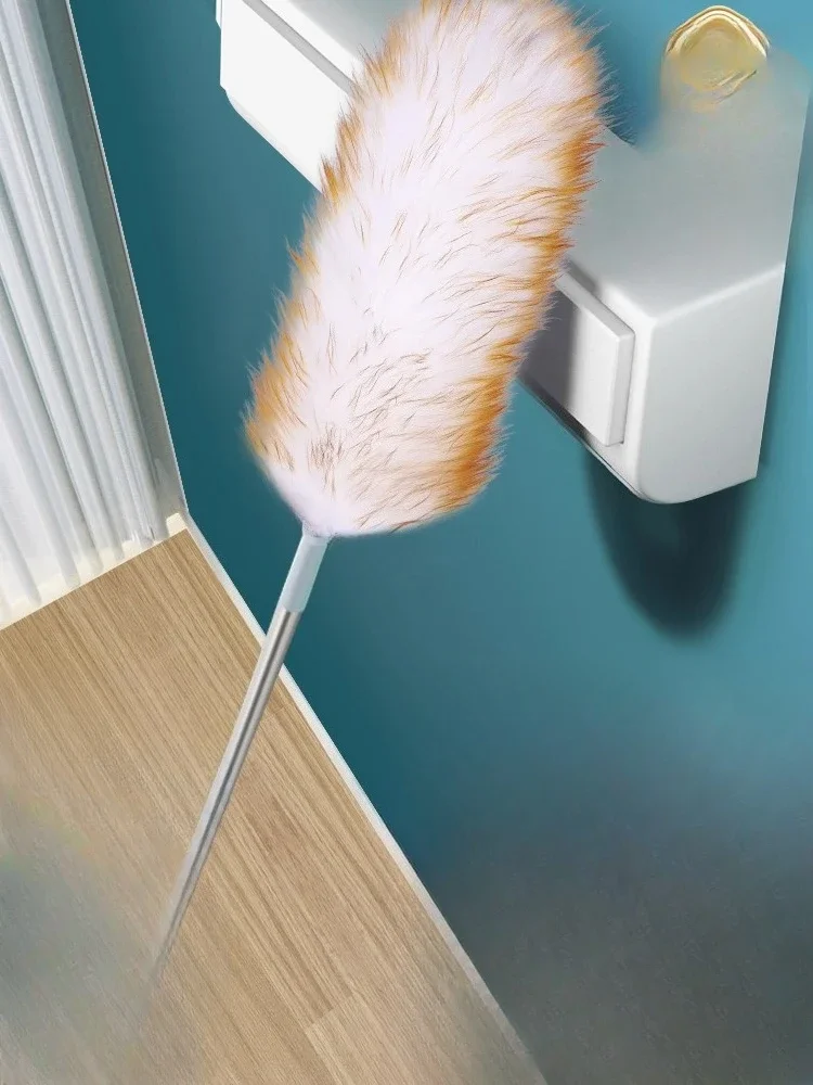Plumeau en laine électrostatique rétractable, durable, pour plafond suspendu, usage domestique