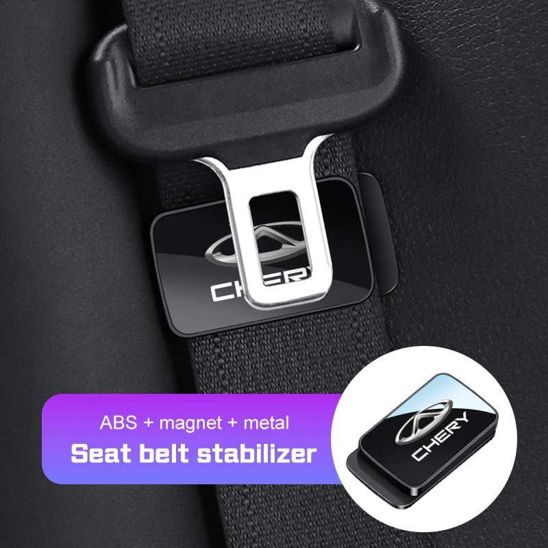 1/2Pcs Universal Magnetic Car Seat Belt Holder Stabilizer For Chery Tiggo 7 8 Pro Plus Tiggo 2 3X 4 5X Tiggo7 8 Max Accessories