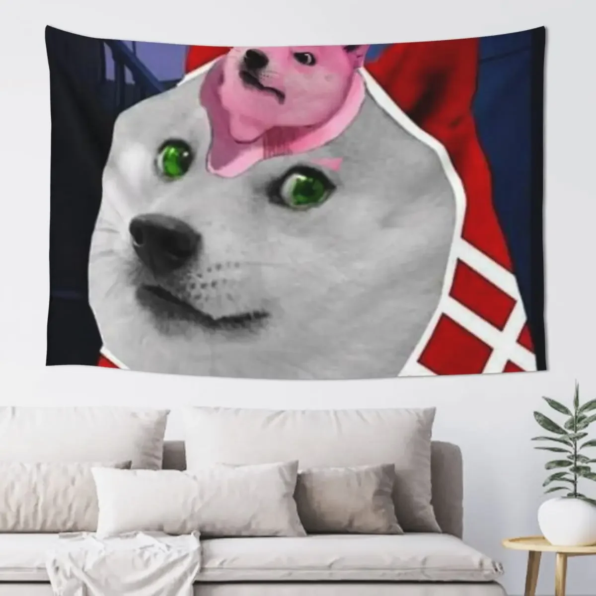 

King Crimson Doge Tapestry Luxury Living Room Decoration House Decor Tapestry