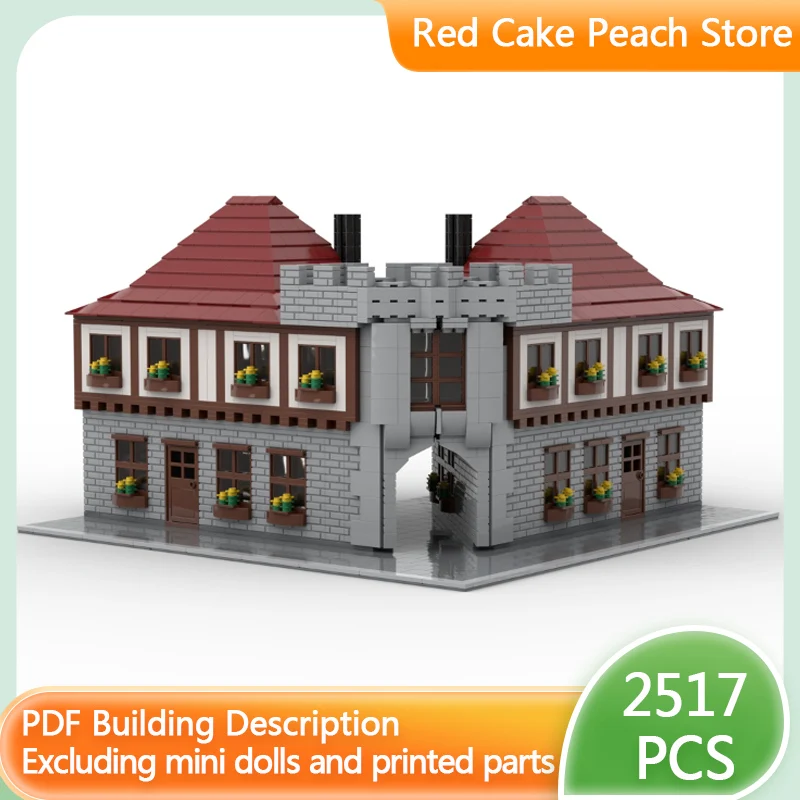 

Модель городской улицы MOC, строительные блоки, угловая улица, модульная технология, детские праздничные подарки, конструктор, игрушки для сборки