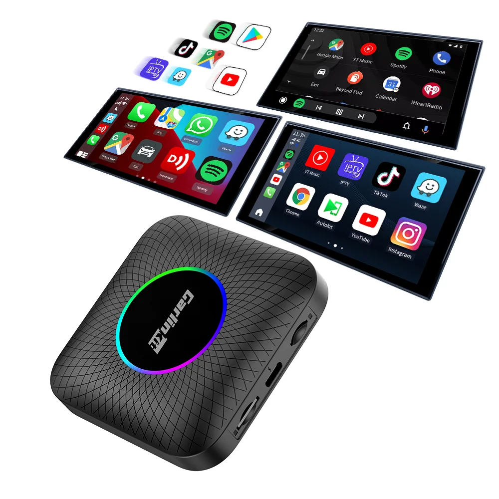 OEM Carlinkit LED Android Ai Box 8G 128 ГБ Mini Tbox Wireless Carplay Android Auto Android 13 Автомобильный Smart Box Yotube Google Netflix OEM Carlinkit LED Android Ai Box 8G 128 ГБ Mini Tbox Wireless Carplay Android Auto Android 13 Автомобильный Smart Box Yotube Google Netflix